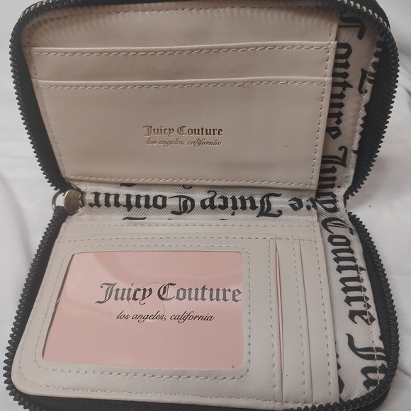 Juicy Couture Royal Race Open Flat Wallet Color Black - Picture 3 of 5